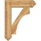 Ekena Millwork Westlake Arts and Crafts Rough Sawn Bracket w/ Offset Brace, Western Red Cedar, 8"W x 28"D x 36"H BKT0806X28X36WTL03RWR - alternate 3